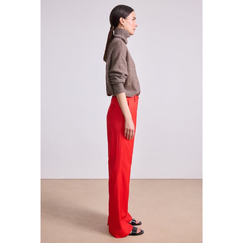 Apiece Apart Adi Wide Leg Trousers Tigerlilly Red - Picture 3 of 9